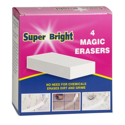 Super Bright 4 Magic Erasers | Affordable & Durable - Product Image Super Bright 4 Magic Erasers | Affordable & Durable - Product Image
